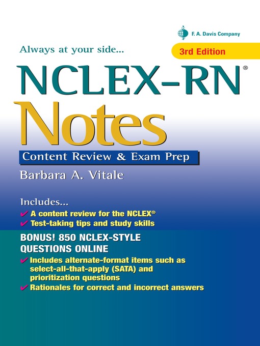 Title details for NCLEX-RN Notes by Barbara Vitale - Available